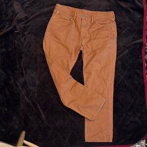 Levi's 514 Tan/Brown Denim Jeans 36x32